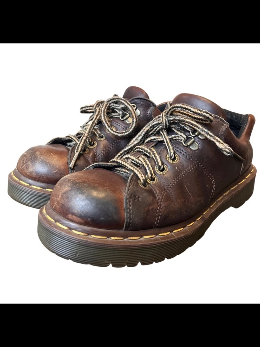 Dr Martens 8312 Chunky Oxford Shoes Mens 7 M Casual Lace Up Low Leather Brown